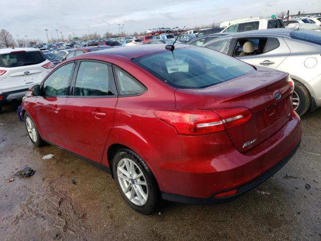 1FADP3F24HL303144 - 2017 FORD FOCUS SE RED photo 2