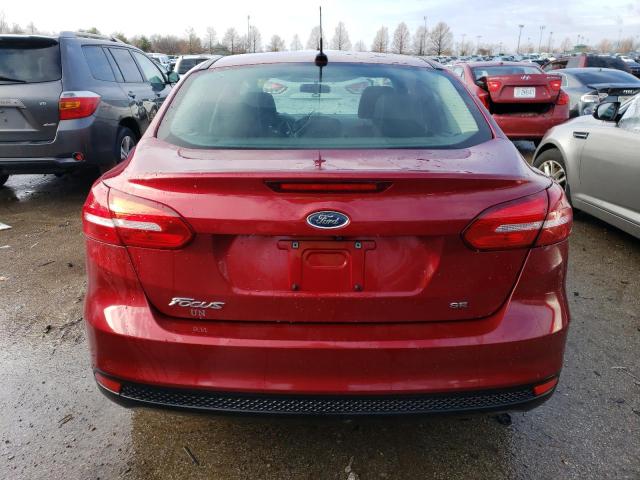 1FADP3F24HL303144 - 2017 FORD FOCUS SE RED photo 6