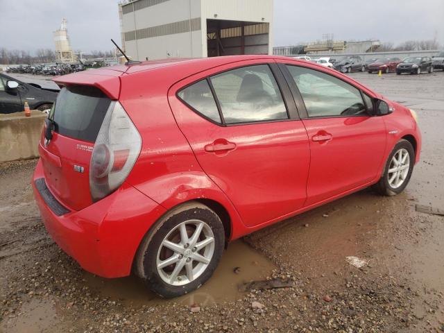 JTDKDTB35C1514320 - 2012 TOYOTA PRIUS C RED photo 3