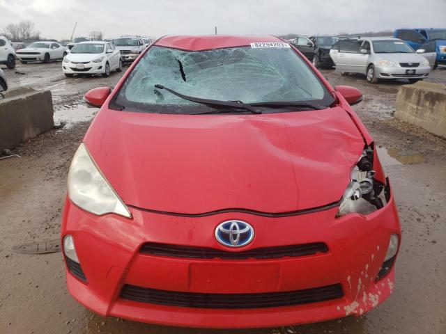 JTDKDTB35C1514320 - 2012 TOYOTA PRIUS C RED photo 5