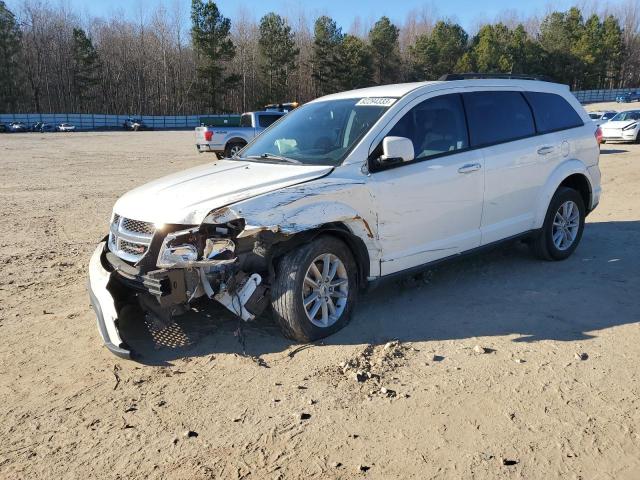 3C4PDCBG8JT475253 - 2018 DODGE JOURNEY SXT WHITE photo 1