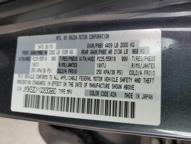 JM3KE2DY1G0830980 - 2016 MAZDA CX-5 GT GRAY photo 13