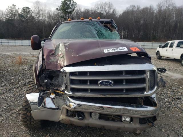 1FTSW31P34EB70219 - 2004 FORD F350 SRW SUPER DUTY BURGUNDY photo 5