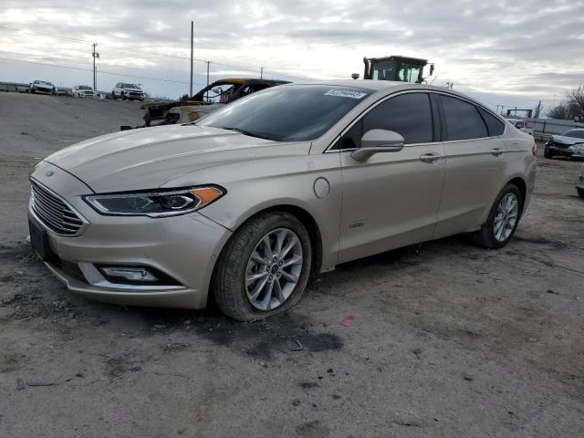 3FA6P0PU2HR277023 - 2017 FORD FUSION SE PHEV BEIGE photo 1