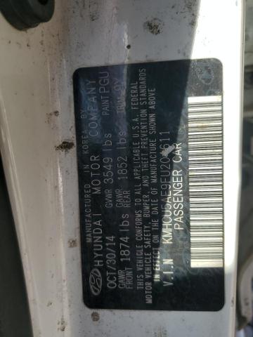 KMHCU5AE9FU204611 - 2015 HYUNDAI ACCENT GLS Ağ foto 13