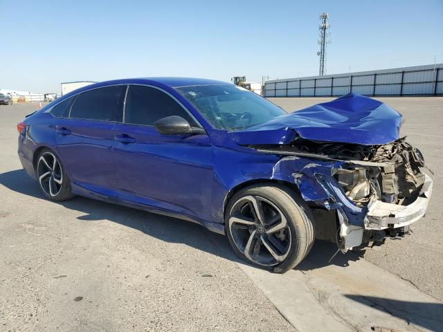 1HGCV1F34MA100948 - 2021 HONDA ACCORD SPORT 蓝色 照片 4