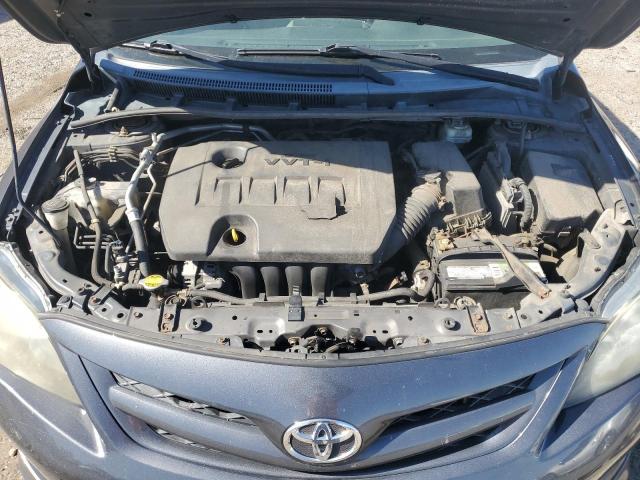 2T1BU4EE5BC632834 - 2011 TOYOTA COROLLA BASE Темно-сірий фото 11