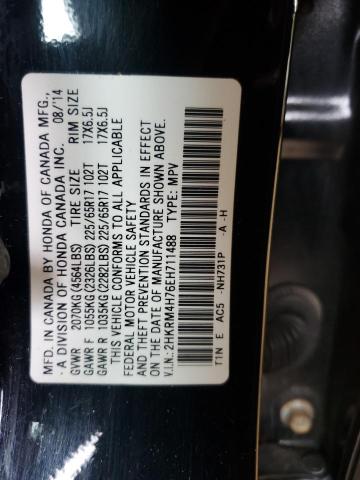 2HKRM4H76EH711488 - 2014 HONDA CR-V EXL 黑色 照片 13