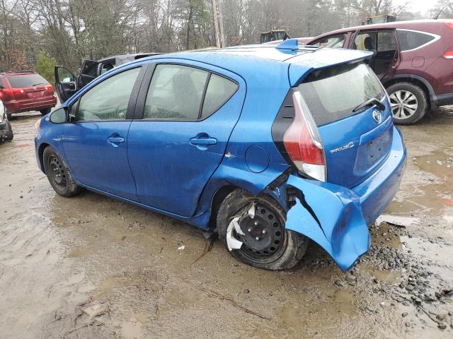 JTDKDTB37F1585717 - 2015 TOYOTA PRIUS C BLUE photo 2