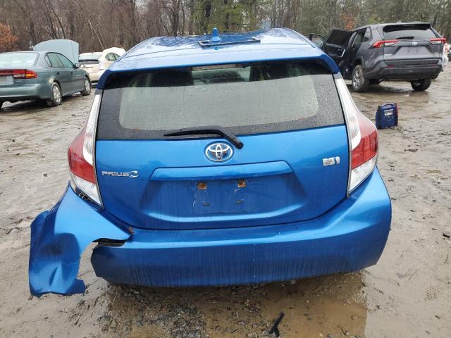 JTDKDTB37F1585717 - 2015 TOYOTA PRIUS C BLUE photo 6