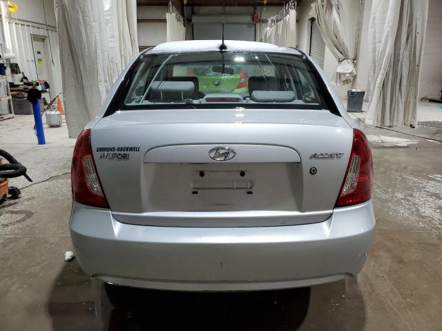 KMHCN46C58U244234 - 2008 HYUNDAI ACCENT GLS SILVER photo 6