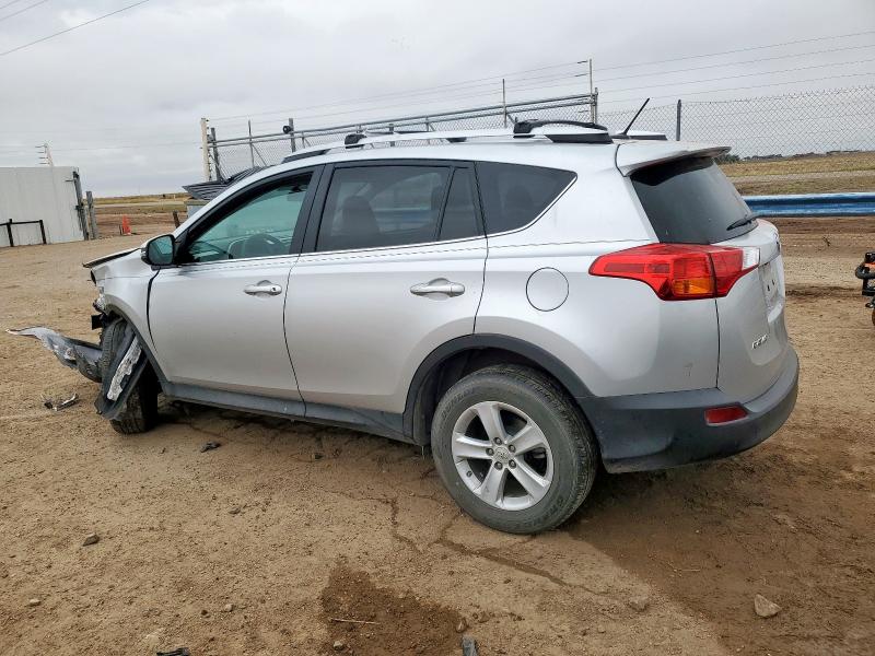 2T3WFREV2EW111055 - 2014 TOYOTA RAV4 XLE GRAY photo 2