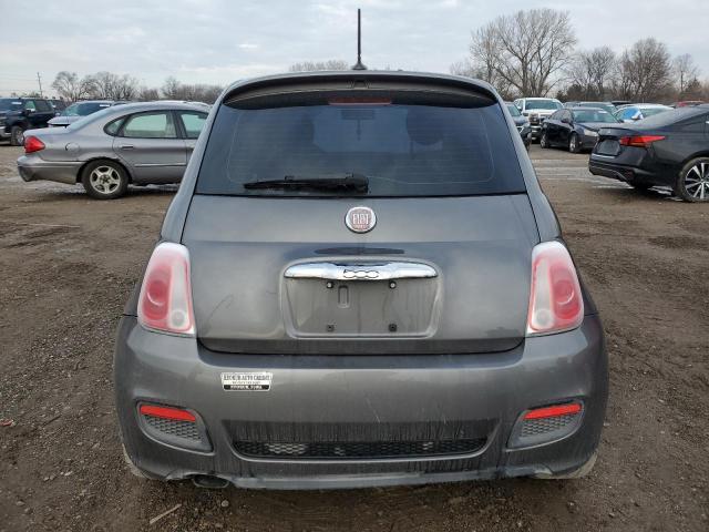 3C3CFFBR1CT384196 - 2012 FIAT 500 SPORT GRAY photo 6