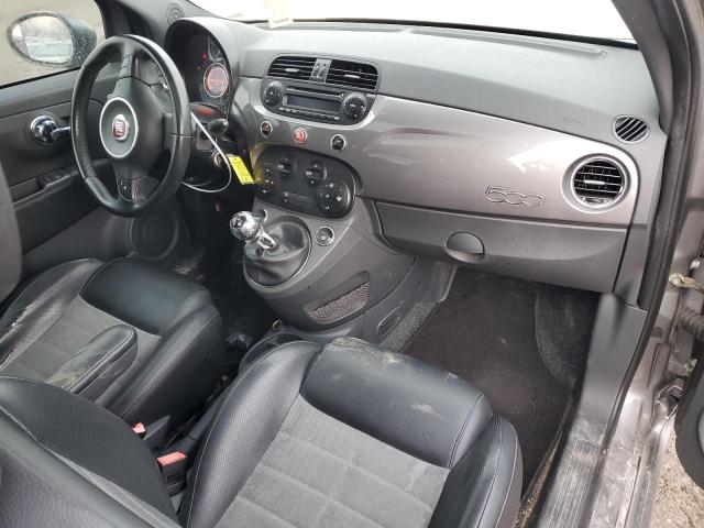 3C3CFFBR1CT384196 - 2012 FIAT 500 SPORT GRAY photo 8