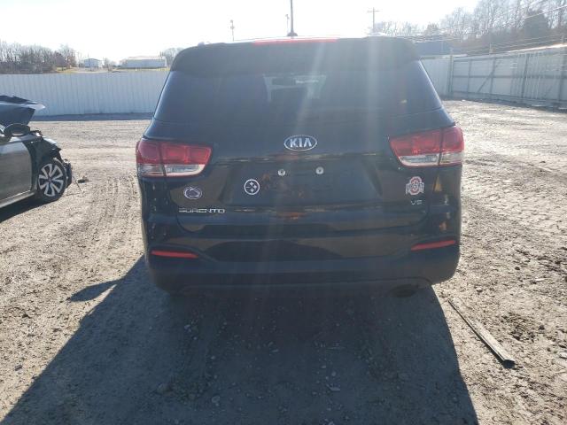 5XYPG4A58JG355246 - 2018 KIA SORENTO LX BLACK photo 6