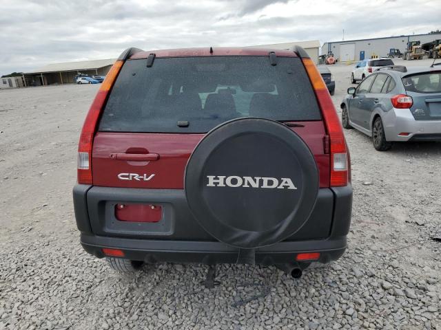 JHLRD78822C010158 - 2002 HONDA CR-V EX BURGUNDY photo 6
