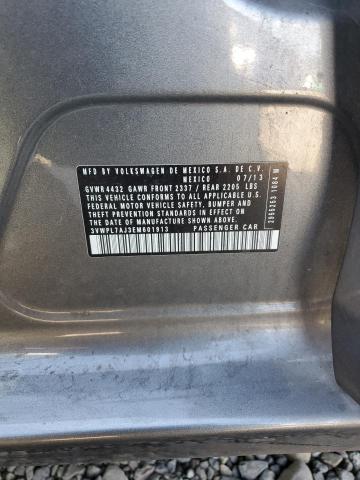 3VWPL7AJ3EM601913 - 2014 VOLKSWAGEN JETTA TDI Gri fotoğraf 13