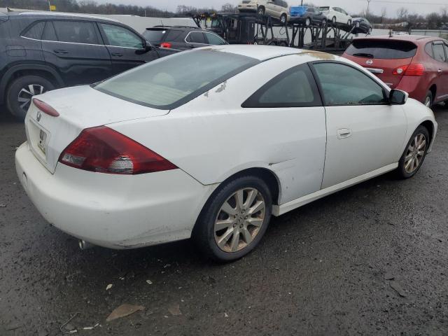 1HGCM82687A001677 - 2007 HONDA ACCORD EX WHITE photo 3