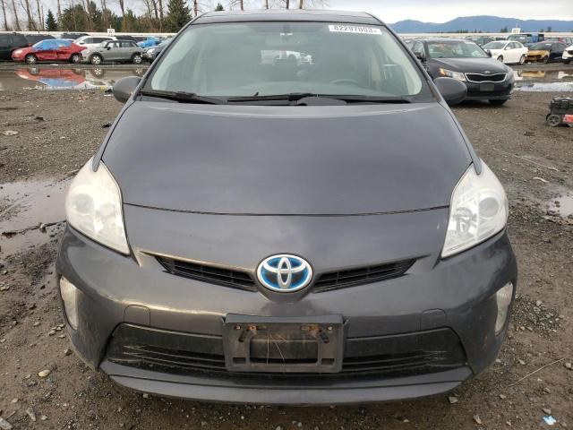 JTDKN3DU7C5430074 - 2012 TOYOTA PRIUS GRAY photo 5