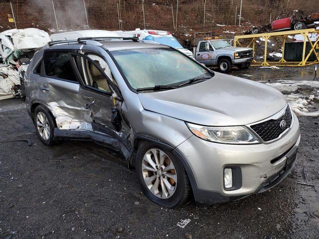 5XYKUDA70EG507305 - 2014 KIA SORENTO EX GRAY photo 4