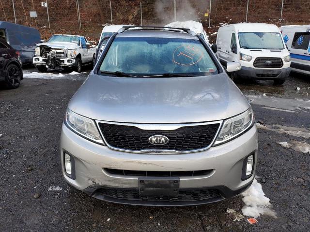 5XYKUDA70EG507305 - 2014 KIA SORENTO EX GRAY photo 5