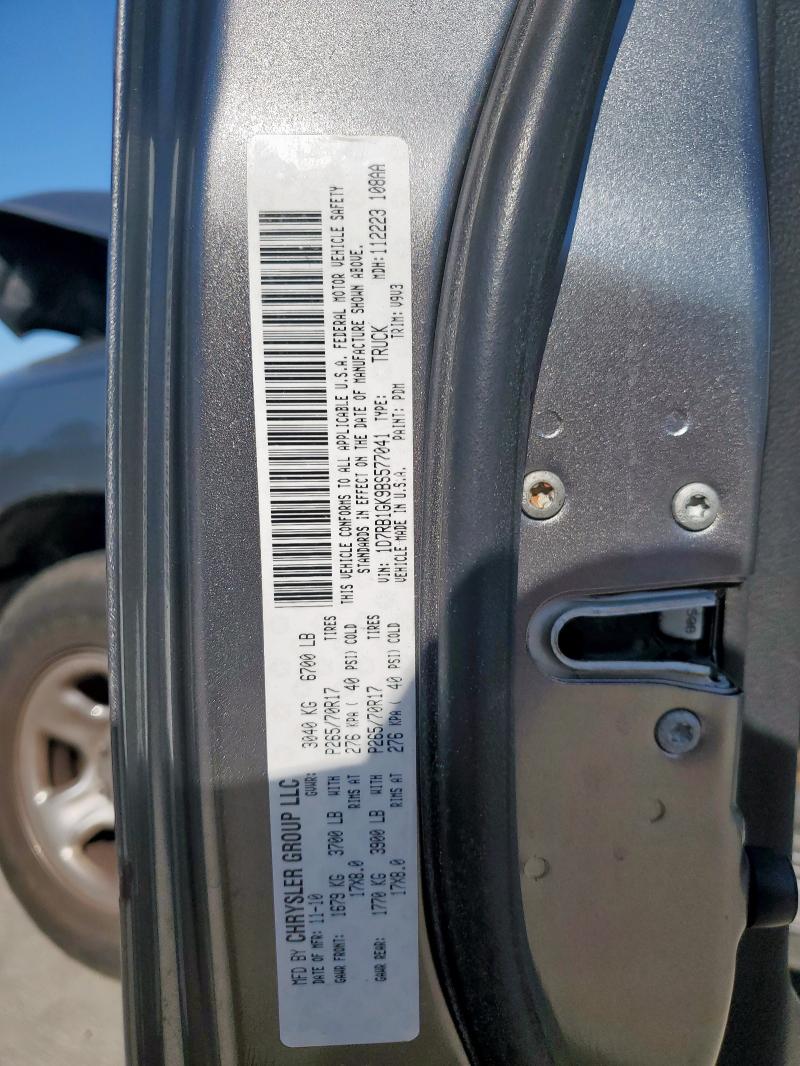 1D7RB1GK9BS577041 - 2011 DODGE RAM 1500 Gri fotoğraf 12