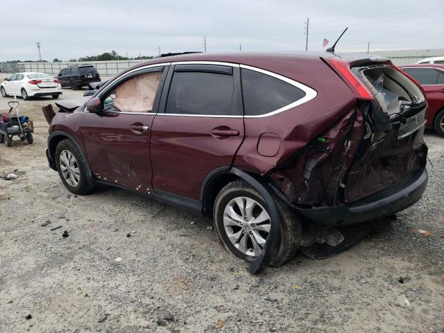 5J6RM3H55CL046577 - 2012 HONDA CR-V EX BURGUNDY photo 2