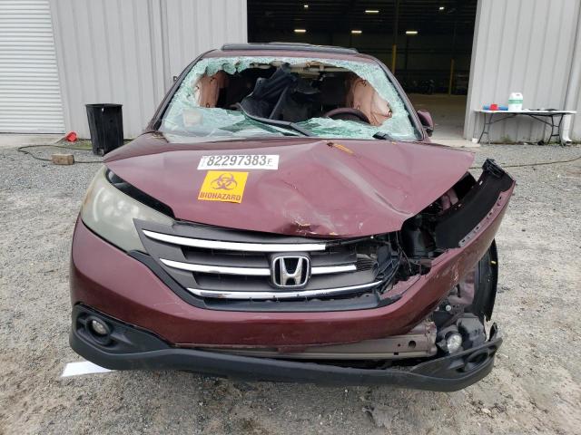 5J6RM3H55CL046577 - 2012 HONDA CR-V EX BURGUNDY photo 5