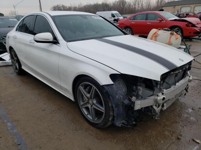 55SWF4JB8FU063145 - 2015 MERCEDES-BENZ C 300 WHITE photo 4