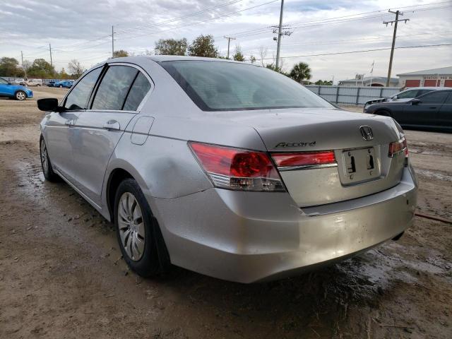 1HGCP2F30CA158778 - 2012 HONDA ACCORD LX SILVER photo 2