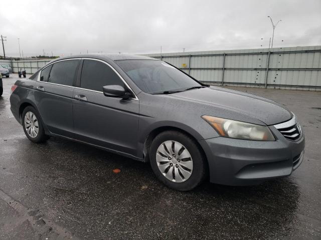 1HGCP2F35CA187662 - 2012 HONDA ACCORD LX GRAY photo 4