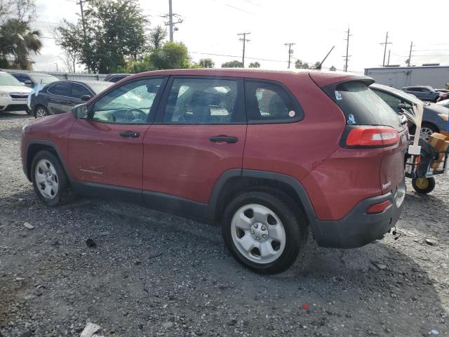 1C4PJLABXGW158690 - 2016 JEEP CHEROKEE SPORT RED photo 2