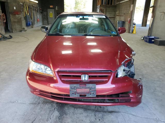 1HGCG16501A049696 - 2001 HONDA ACCORD EX BURGUNDY photo 5