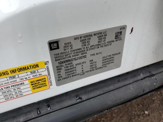 1GKKRRKD7GJ120762 - 2016 GMC ACADIA SLT-1 Ağ foto 13