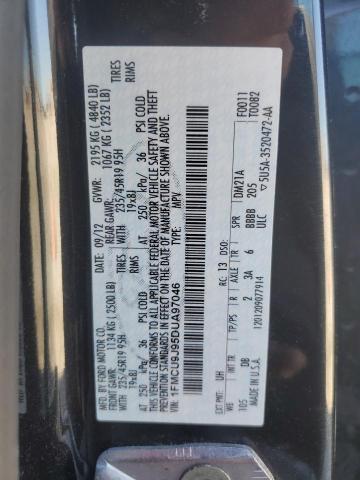 1FMCU9J95DUA97046 - 2013 FORD ESCAPE TITANIUM BLACK photo 13