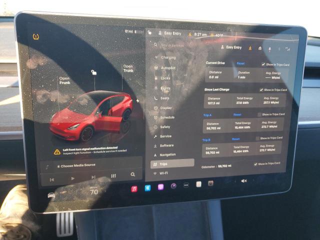 7SAYGDEF9NF466945 - 2022 TESLA MODEL Y 红色 照片 9