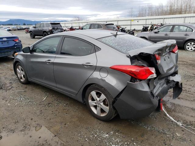 5NPDH4AE9DH453893 - 2013 HYUNDAI ELANTRA GLS GRAY photo 2