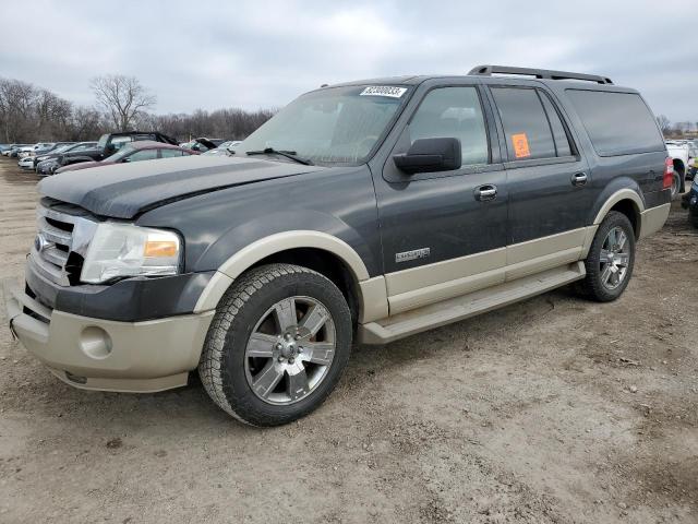 1FMFK18587LA31768 - 2007 FORD EXPEDITION EL EDDIE BAUER BLACK photo 1