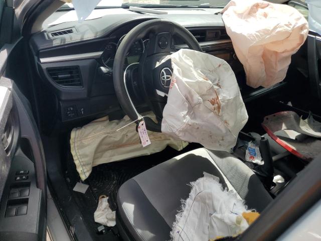 2T1BURHE9FC334463 - 2015 TOYOTA COROLLA L SILVER photo 8