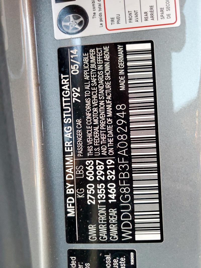 WDDUG8FB3FA082948 - 2015 MERCEDES-BENZ S 550 4MATIC GRAY photo 13