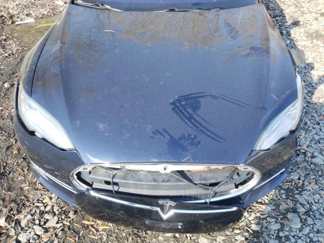 5YJSA1CN0DFP26595 - 2013 TESLA MODEL S BLUE photo 11