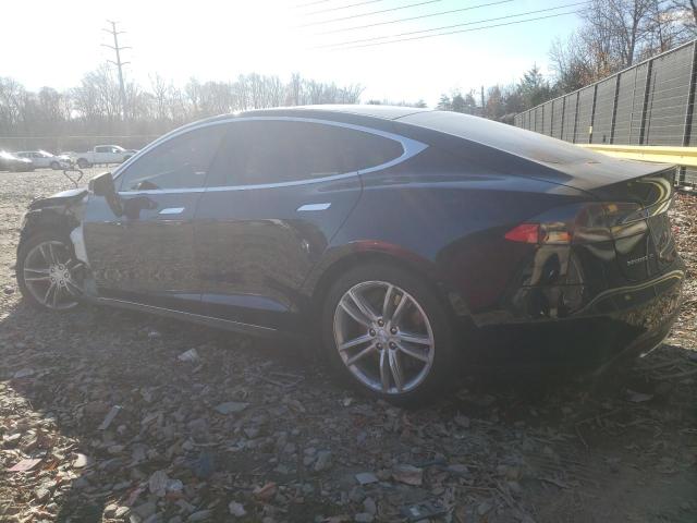 5YJSA1CN0DFP26595 - 2013 TESLA MODEL S BLUE photo 2