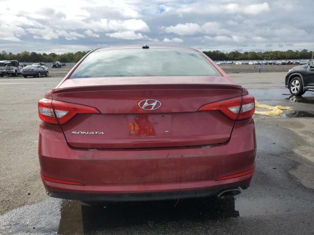 5NPE24AF8FH005436 - 2015 HYUNDAI SONATA SE RED photo 6