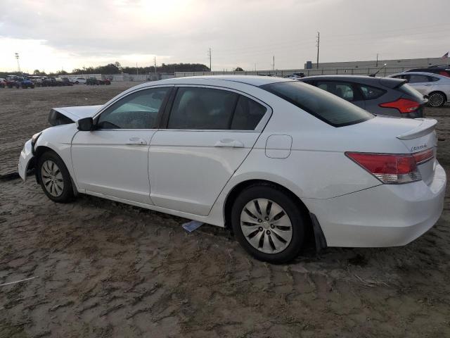 1HGCP2F31CA059449 - 2012 HONDA ACCORD LX WHITE photo 2