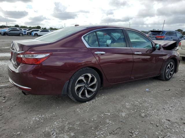 1HGCR2F80HA027105 - 2017 HONDA ACCORD EXL ბურგუნდია ფოტო 3