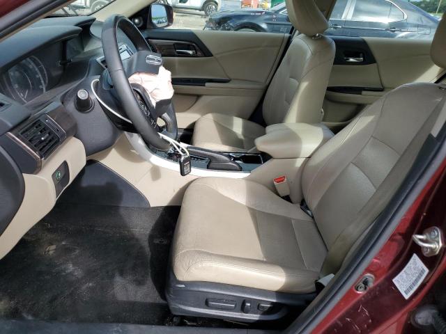 1HGCR2F80HA027105 - 2017 HONDA ACCORD EXL ბურგუნდია ფოტო 7