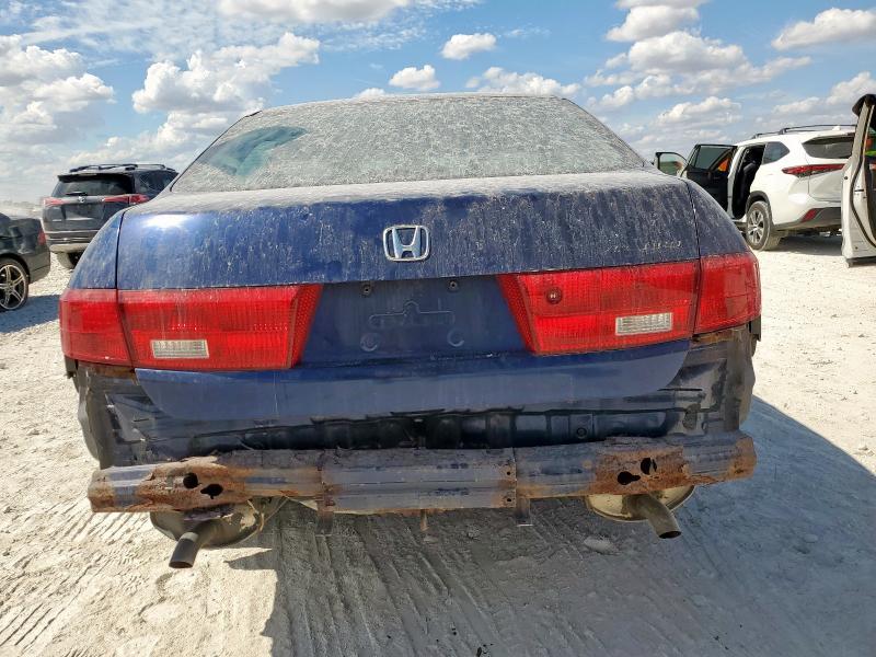 1HGCM66325A043716 - 2005 HONDA ACCORD LX BLUE photo 6