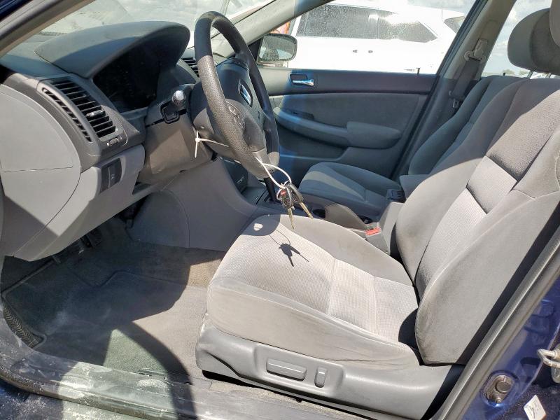 1HGCM66325A043716 - 2005 HONDA ACCORD LX BLUE photo 7