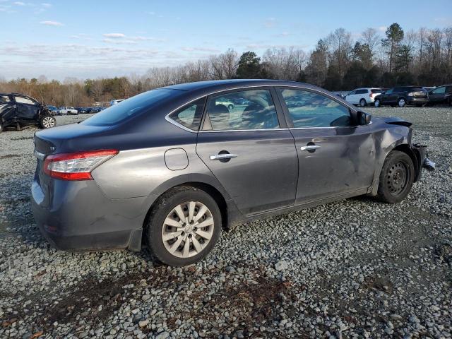 3N1AB7AP6EY311516 - 2014 NISSAN SENTRA S GRAY photo 3