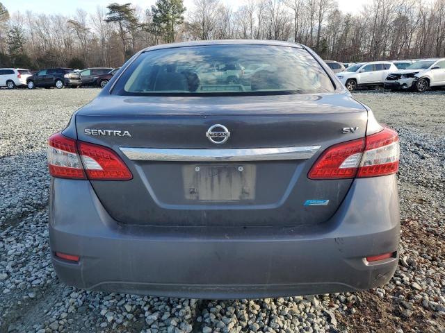 3N1AB7AP6EY311516 - 2014 NISSAN SENTRA S GRAY photo 6